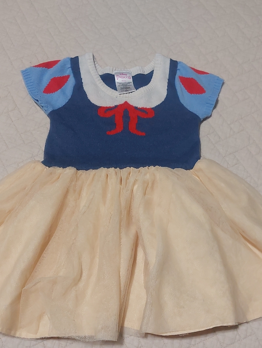 Disney Girls Navy Blue Red Light Blue Cream Princess Dress